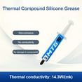 thumbnail image 3 of 5/10g Thermal Paste MTG5/MTG10 Thermal Conductive Grease Paste 14.3W/mk for AMD Intel Processor CPU Heat Sink Fan Cooling 5g 6PCS, 3 of 6