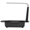 thumbnail image 1 of Telescopic Kitchen Over Sink Organizer, Expandable Storage Drain Basket Rack with Towel Hanger Length Freely Adjustable Large Capacity PP Expandable Sink Organizer for Kitchen Sink, 1 of 7