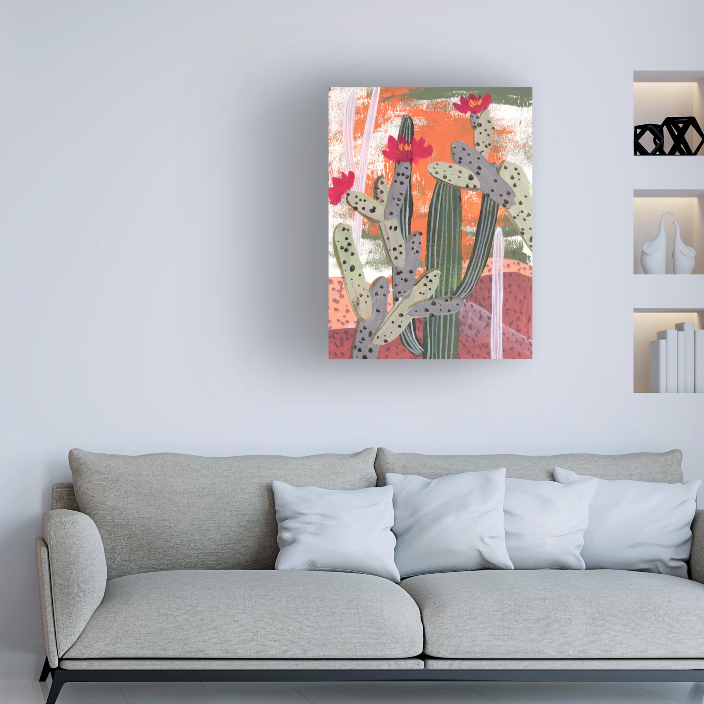 Melissa Wang 'Desert Flowers III' Canvas Art