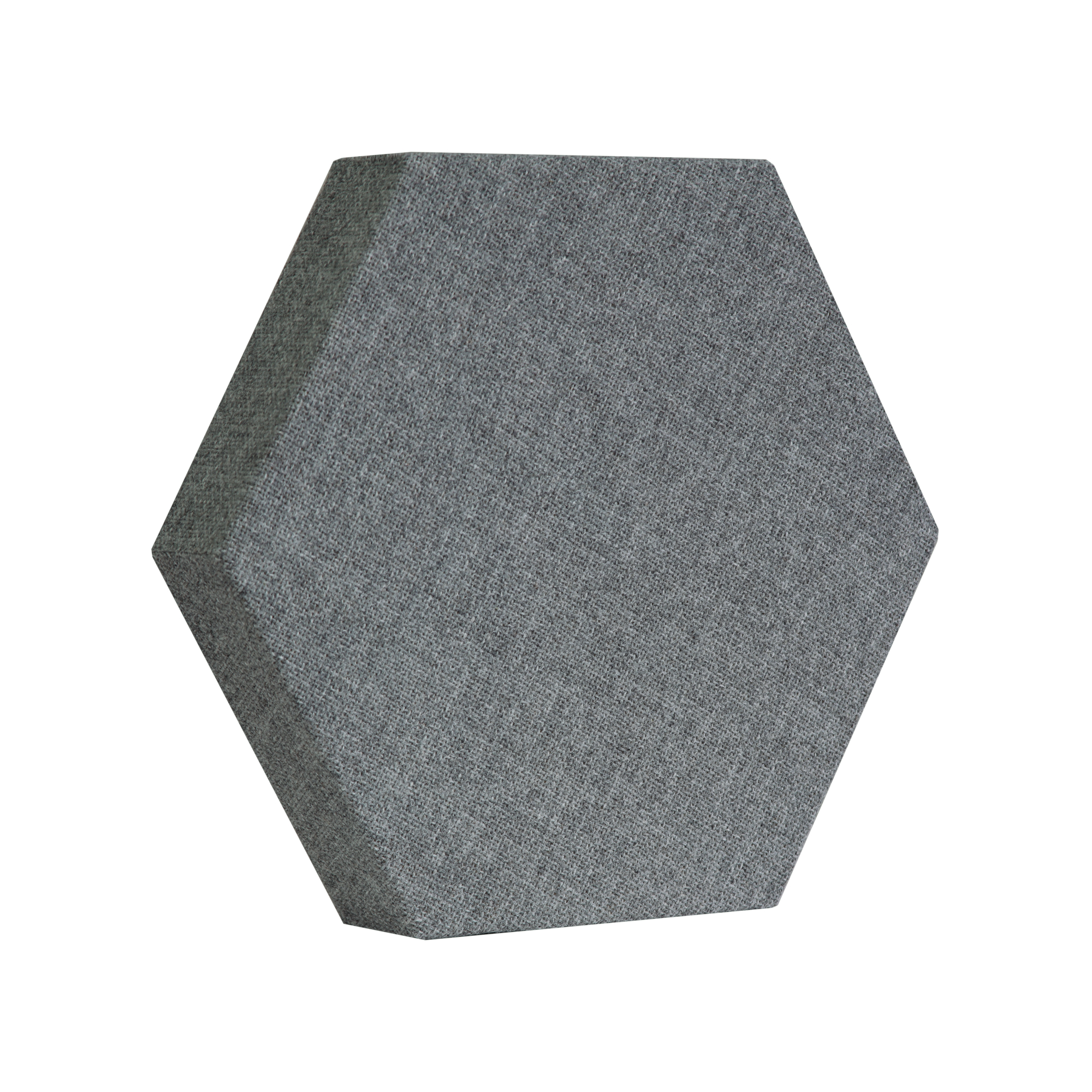 ATS Acoustics Hexagon Acoustic Panel Fire Rated 12" x 2" Sound Absorbing Professional Studio Quality Wall Tile (Charcoal)