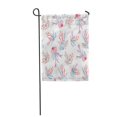 thumbnail image 1 of NUDECOR Watercolor Sea Pattern Shell and Corals Starfish Pearl Delicate Pink Color Garden Flag Decorative Flag House Banner 12x18 inch, 1 of 1