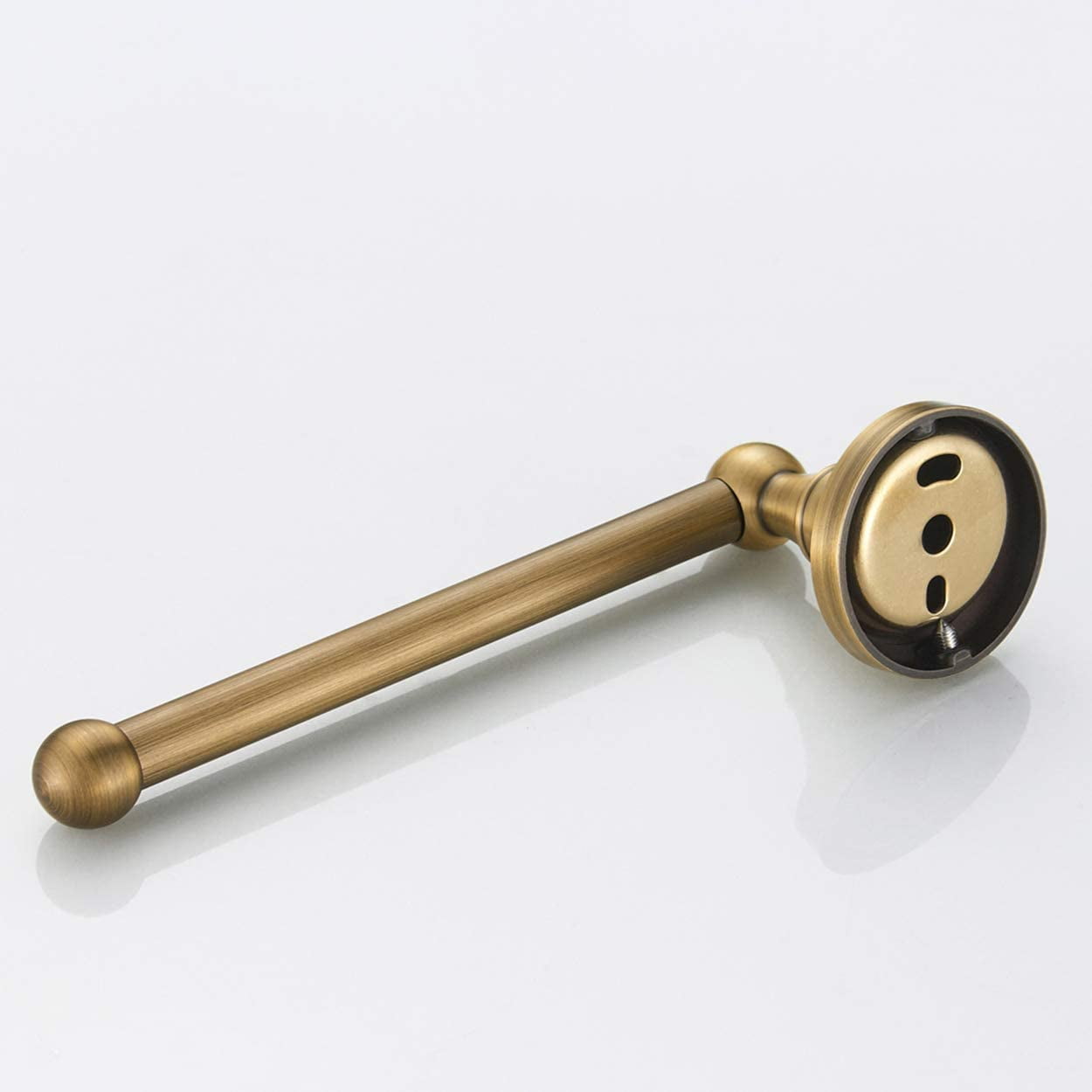 Brushed Bronze Antique Brass Toilet Paper Holder Antique Brass Kitchen Roll Holder Bathroom and Kitchen Wall Mounted Toilet Roll Holder Brushed