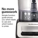 thumbnail image 3 of Hamilton Beach Stack &amp; Snap Procesador de alimentos y cortador de verduras, sin BPA, cuchillas de acero inoxidable, 14 tazas + 4 tazas, motor de 3 velocidades de 500 W, negro (70585), 3 of 8