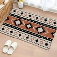 thumbnail image 2 of Khaki Boho Area Rugs Collection 2'x3', Vintage Ethnic Tribe Retro Abstract Art Non Slip Indoor Rectangle Throw Runner Rug Floor Mat Carpet for Living Room Dining Table Bedroom Nursery, 2 of 9