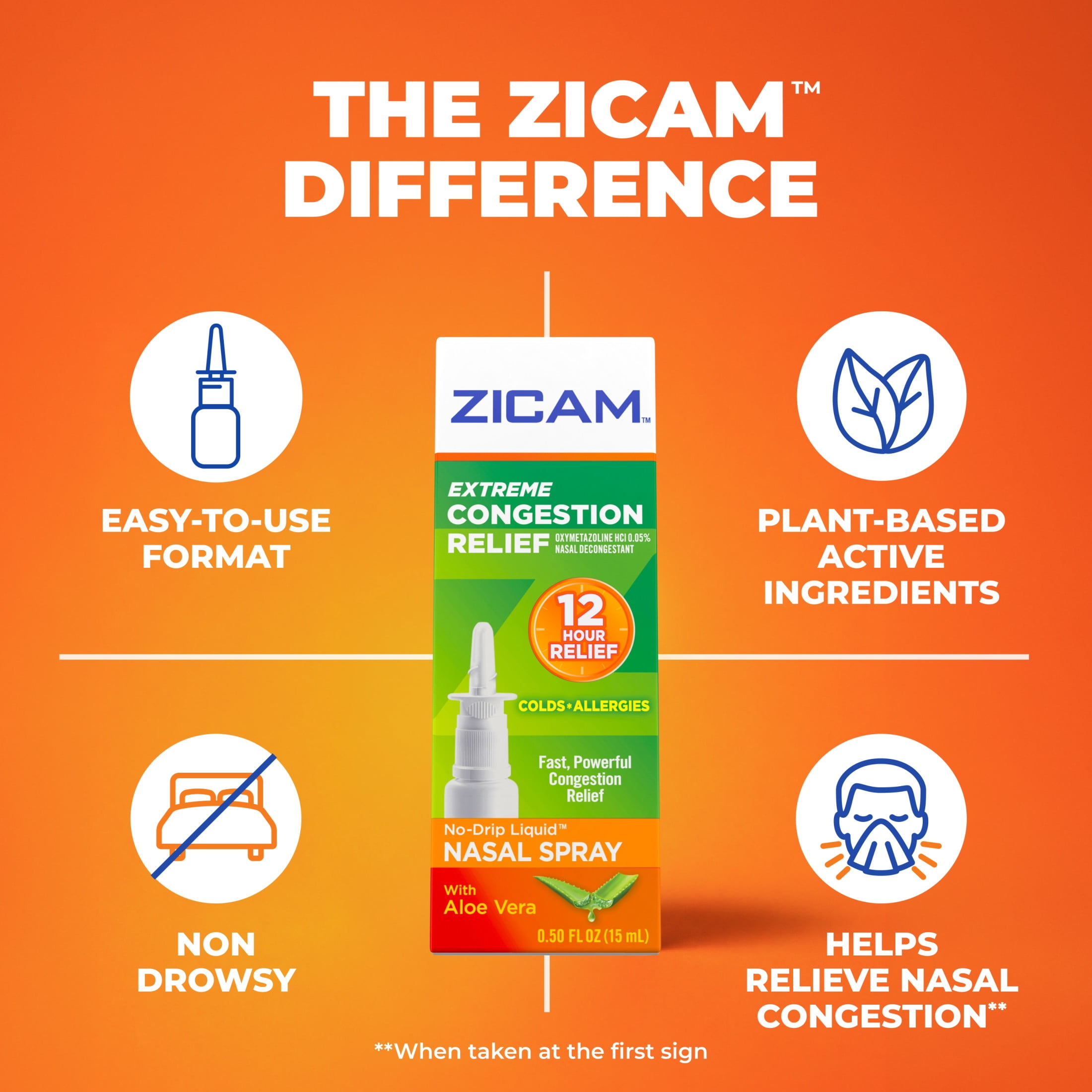 2 pack) Zicam Extreme Congestion Relief Nasal Spray with Aloe Vera