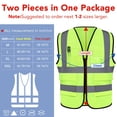 thumbnail image 2 of Chaleco reflectante de seguridad XPCARE para mujeres y hombres, paquete de 2, 2 of 7