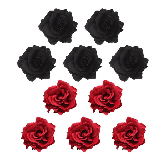 10 piezas de pinzas para el pelo con forma de rosa, para playa, para novias y bodas.