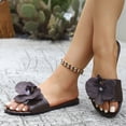 thumbnail image 2 of LTTVQM Platform Shoes for Women Slip On Slip on Comfortable 3D Floral Slide Sandals Non Slip Soft Sole Summer Vacation Walking Shoes Black 43(US-10), 2 of 5
