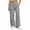 Gray, variant on HomeDM Women's Wide Leg Sweatpants High Waisted Baggy Purple Athletic Pants with Pocket Size L