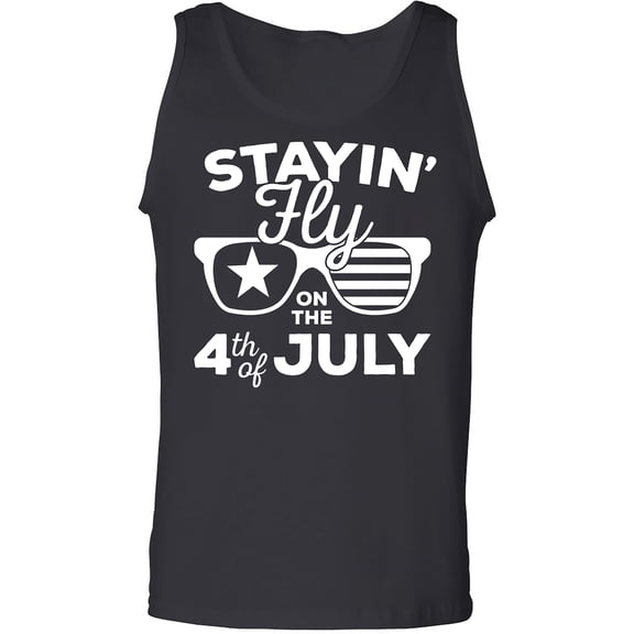 Staying Fly On The 4th Of July Adult Tank Top