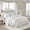 White + Microfiber+3, variant on TENGDA Lightweight Country Seafoam Bedding King Cal King 3 Piece Reversible Quilt Kit