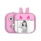 thumbnail image 3 of Cámara de impresión 720P Cámara para niños de 24 millones de píxeles Cámara para niños recargable con papel fotográfico térmico, rosa, tarjeta de 32G Inevent EL5047-04B, 3 of 7