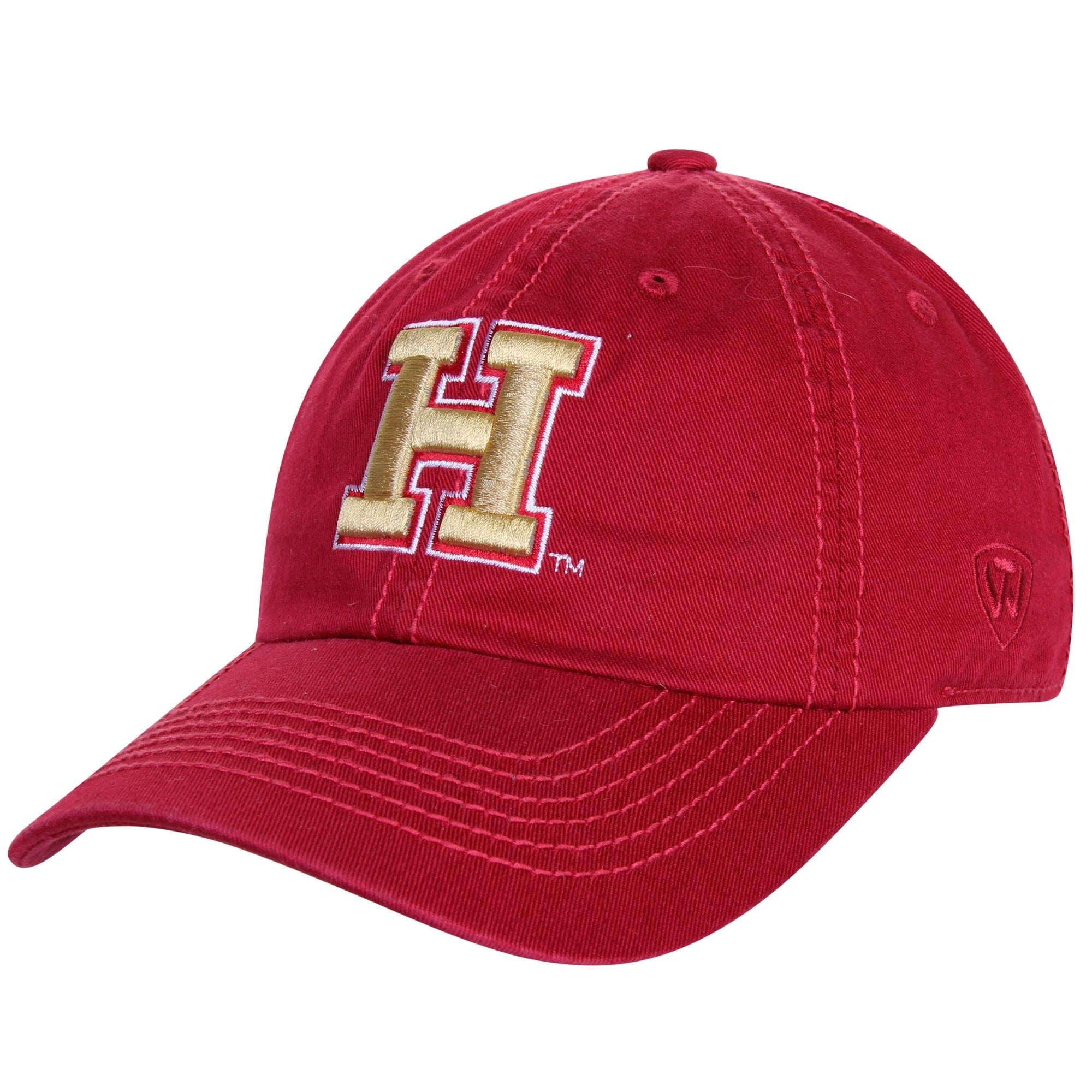 The Game Harvard Crimson Adult NCAA Team Color Bar Logo Adjustable Hat Cardinal,