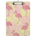 thumbnail image 2 of FMSHPON Flamingos Clipboard Hardboard Wood Nursing Clip Board and Pull for Standard A4 Letter 13x9 inches, 2 of 8
