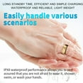 thumbnail image 4 of Smart Ring, Health Ring Step Counter Calorie Fitness Tracker Ring, IP68 Waterproof Intelligent Wearable Device Sports Ring, 4 of 7
