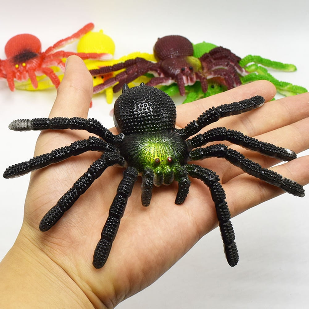 2PCS Halloween Fake Realistic Spider Insect Model Joke Prank Scary Prop Toy HOT 