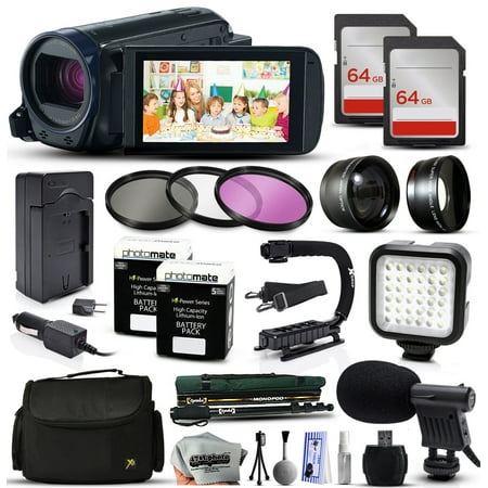 Buy Canon VIXIA HF R62 HFR62 HD Camcorder Video Camera + 128GB Memory + Travel Charger + 3 Filters + 2...