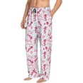 thumbnail image 2 of Sigee Seahorse and Starfish Print Men's Pajama Pants - Soft Lounge Sleep Bottoms with Elastic Waistband and Pockets-, 2 of 9