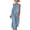 Blue, variant on Casual Sets for Women Sleeveless Crewneck Tank Elastic Waist Jogger Pants Summer Lightweight Breathable Sets for Outdoor Hiking