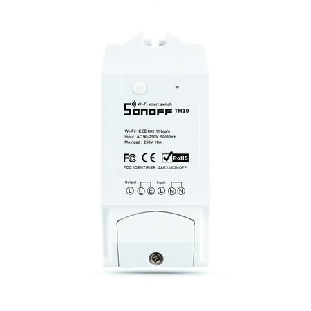 Smart Home Sonoff TH10 WiFi Smart Switch 10A Temperature and Humidity Sensor Remote