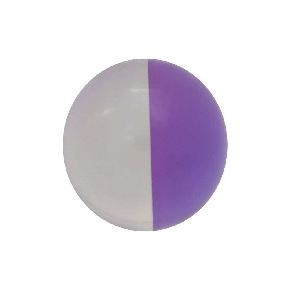 Zeekio Contact Juggling Ball Two Tone 80 mm Purple/Clear