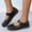 Black, variant on Womens Leather Closed-Toe Hollow Sandals with Adjustable Hook and Loop Comfy Orthopedic Soft Slip On Mary Jane Shoes for Summer Going Out Shoes