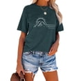 thumbnail image 5 of XCHQRTI Mountain Heartbeat Shirt Hiking Tshirts Women T-Shirt Athletic Short Sleeve Shirts, 5 of 7