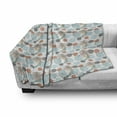 thumbnail image 3 of Abstract Soft Flannel Fleece Throw Blanket, Modern Pastel Digital Style Watercolor Circles and Flower Petals Paintbrush Art, Cozy Plush for Indoor and Outdoor Use, 50" x 70", Multicolor, by Ambesonne, 3 of 6