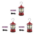 thumbnail image 4 of Linterna Camping Inteprter Vintage Regulable Carpa Luz recargable Accesorio Rojo, 4 of 6