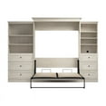thumbnail image 3 of Bestar Versatile Engineered Wood Queen Murphy Bed and Organizers in Linen White, 3 of 12