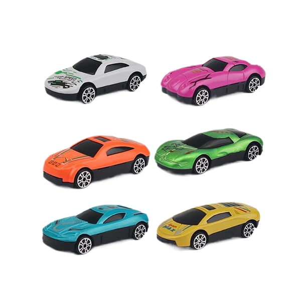 Vogacara 6 unids/set Juguetes para niños Coche de carreras modelo 164 Aleación