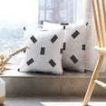 thumbnail image 6 of LALILO Throw Pillow Covers Wooden Repeat Black Color Geometric Cushion Cover 18" x 18", 2 Pack, 6 of 6