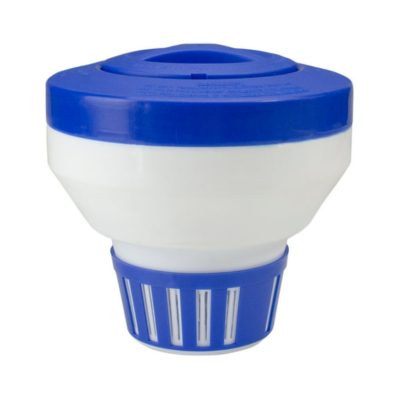 Northlight Floating Swimming Pool Chlorine Dispenser 7.5" - Blue/White