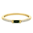 thumbnail image 3 of Aone 0.3 Carat Emerald 4x2 ( Bugget ) Gemstone Synthetic and Diamonds Wedding & Engagement Yellow Gold Ring for Women, 3 of 5
