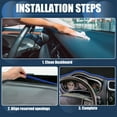 thumbnail image 6 of Unique Bargains Dash Cover Interior Non-Slip Dashboard Carpet Mat Pad for Dodge Journey 2009-2013 Polyester Black Blue, 6 of 6