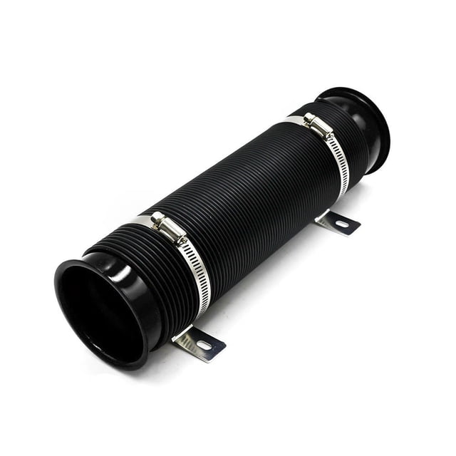 Universal Cold Air Intake Hose Car Cold Air Intake Hose Kit 76mm 3 Inch Universal Car Cold Air Intake Duct Pipe Black