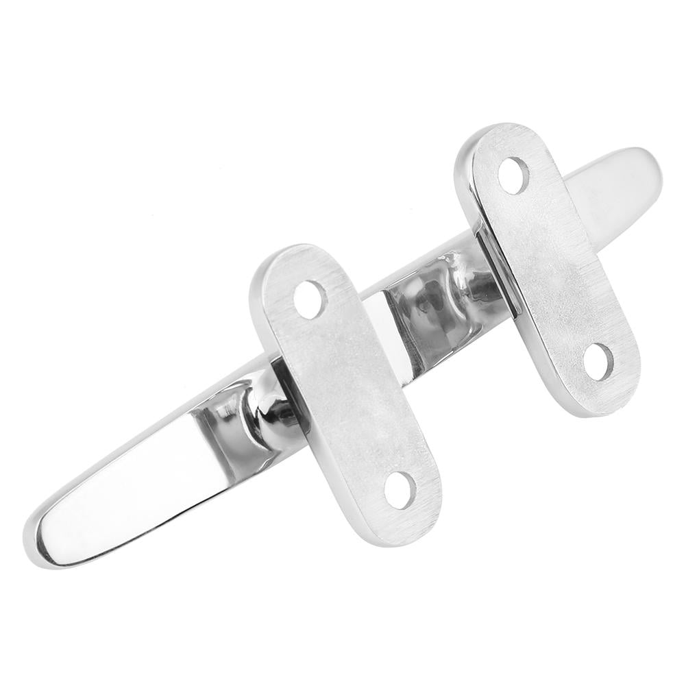 1X Boat Cleat 4/" Flat Top Low Silhouette 316 Stainless Steel Marine Hardware