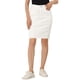 thumbnail image 1 of Faldas de mezclilla para mujer INSPIRE CHIC, desgastadas, de cintura alta, con dobladillo rasgado, faldas de jean lavadas con bolsillos, 2XL, blancas, 1 of 6