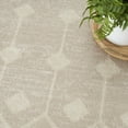 thumbnail image 5 of 5' Beige Geometric Power Loom Round Rug, 5 of 11