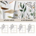 thumbnail image 3 of Green Orange Eucalyptus Kitchen Window Curtains, Swag Curtains Valance for Bedroom Living Room Bathroom, Summer Watercolor Botanical Leaf Rod Pocket Window Curtain Block Drapes 2 Panels 28"x36", 3 of 9
