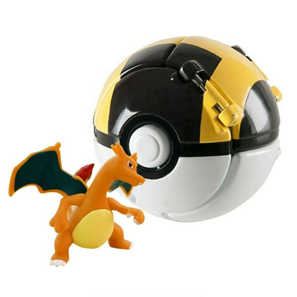 Figura de acción de Pokémon Pikachu Mewtwo, juego de pelota explosiva,  modelo de bola de elfo, muñeca de Anime, juguetes para niños, juguete para 