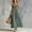 Green, variant on ClodeEU Women's Square Neck Spaghetti Strap Midi Dress,Casual Button Front A Line Dress with Pockets Army Green,Women's Plus L