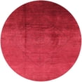 thumbnail image 1 of Ahgly Company Machine Washable Indoor Round Industrial Modern Ferrari Red Area Rugs, 6' Round, 1 of 7