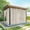 Khaki White, variant on Bedliving Modern Black White Striped Cabana Grommet Light Filtering Outdoor Curtains, 54"x84" (2 Panels)