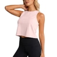 thumbnail image 3 of CAIXIA Workout Tops for Women Cropped Open Back Sleeveless Tank Tops Athletic Gym Yoga Shirts Loose Fit, 3 of 7
