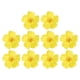 thumbnail image 1 of Uxcell Flores de Hibisco Hawaiano Flores Artificiales Clip para el Cabello DIY Flor de Hibisco Espuma Amarilla 10 Paquete, 1 of 6