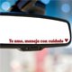 thumbnail image 3 of Te Amo Conducir Pegatina Espejo Seguro Español Inspirador Mensaje Decal Vinilo Pegatina Impermeable para Coche Portátil Ventana Cuaderno, 3 of 6
