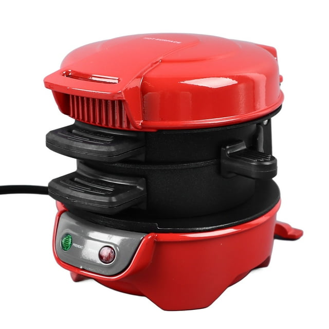 Electric Breakfast Sandwich Maker, Easy To Clean Pancake Panini Baking Plates Toaster for English Muffins Omelettes Waffles