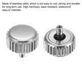 thumbnail image 5 of Uxcell 2Pack 5.5x6mm Watch Crown Parts, Stainless Steel Flat Head Long Stem Watch Crown 2mm ID Silver Tone, 5 of 6