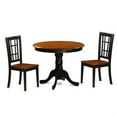 thumbnail image 2 of East West Furniture Parfait 7-piece Table and Dining Chair Set in Black/Cherry, 2 of 3